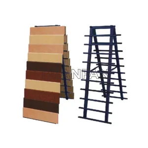 tile wood flooring display black metal shelf for exhibition st-136 wooden floor display rack
