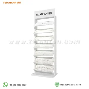 sliding porcelain tile slab display rack_showroom stone slab display-srl139