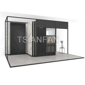 sintered stone showroom sliding display rack-st007