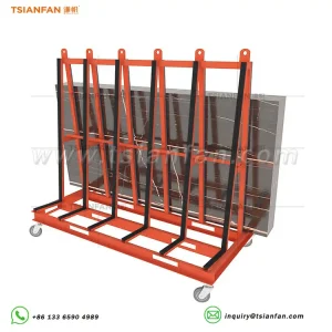 heavy duty glass trolley stoneslab ceramic panel transport cart rack db002-1