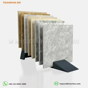 Supplier of Floor Display Stand Artificial stone sample floor display racks