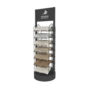 spin quartz tile sample display stand-srl265