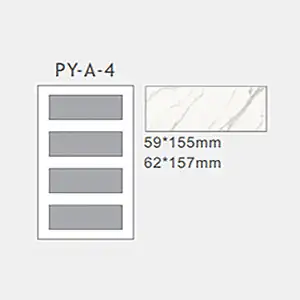customize plastic granite/marble/quartz/stone sample book py-a-4