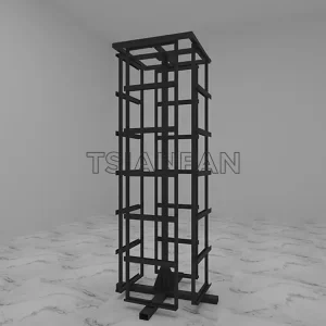 marble rotate sample display stand stone quartz carousel display tower st-52