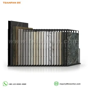 Ceramic tile large slab large sliding rack exhibition hall rack factory