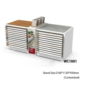 Laminated Wooden flooring tile displays holder cabinet cheap-wc1001