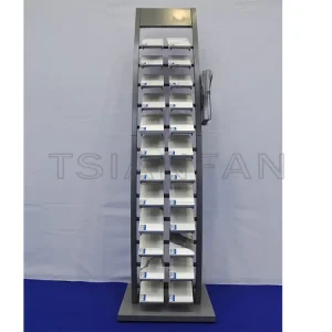 Floor display rack granite sample showroom display rack shelf
