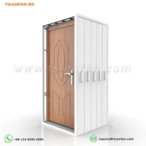 Simple wooden door white display frame-kk002
