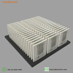 Custom artificial stone display stand countertop exhibition publicity display-SRT313