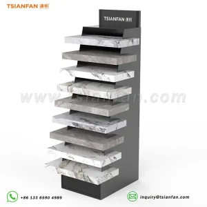 onyx marble pattern tabletop display showroom display stand-SG051