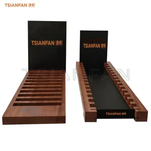 Acrylic back panel desktop stone sample display stand