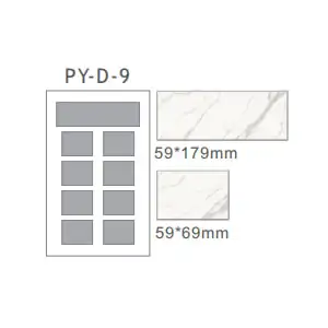 coustomize acrylic plastic stone sample brochure book py-d-9