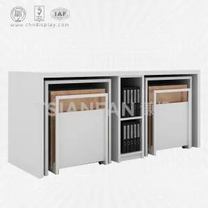 ceramic tile stone table display stand-cc2034