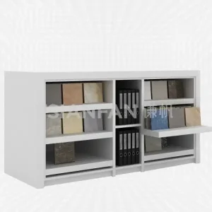 drawer style ceramic tile stone table display stand-cc2037