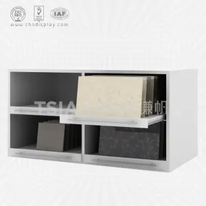 wooden four-grid drawer style ceramic tile display cabinet-cc2040
