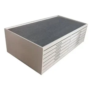metal stone tiles drawer sliding display cabinet-cc2041