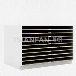 one grid ceramic tile cabinet displays