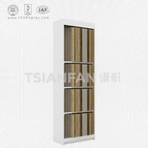 wooden four layers drawer style ceramic tile display stand-cc2056