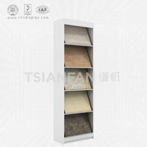wooden four layers ceramic tile display rack-cc2057