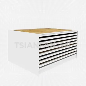 white ceramic tile display cabinet-cc2090