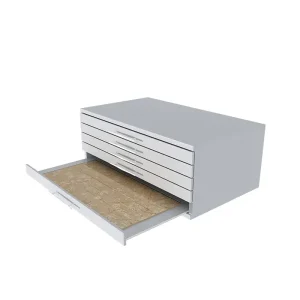 metal and wood ceramic tile display stand with drawer display stand cc913
