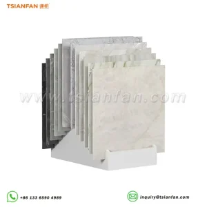 porcelain tile simple display rack waterfall display stand-CE948