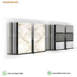 Horizontal sliding large metal bracket tile board display rack-CF005