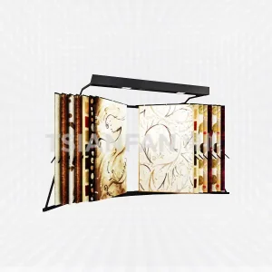 ceramic plate display stand page turning type