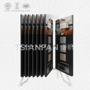 turning page ceramic tile display rack-cf2072