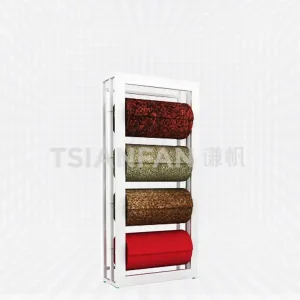 carpet trade fair display stand,rolling carpet rack-cj2007
