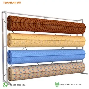 rolling up rug carpet roll display stands-cj2011