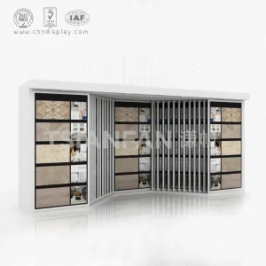 luxury ceramic tile showroom display shelf