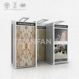 ceramic tile showroom display stand, there are spotlights-ct2063