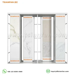 large porcelain tiles push-pull display stand-CT601