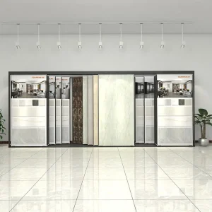 showroom tile sliding display rack