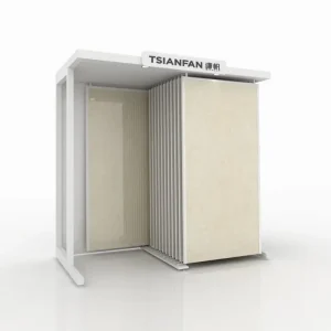 vertical ceramic tile sliding display rack-ct611