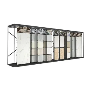 showroom floor tile sliding display rack,tile sample display rack-ct616