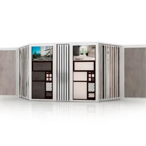 multi-format combination display stand for ceramic floor and brick wall tiles