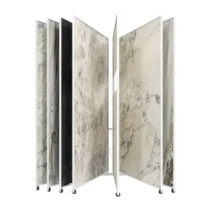 showroom tile page flip display stand with logo-ct633