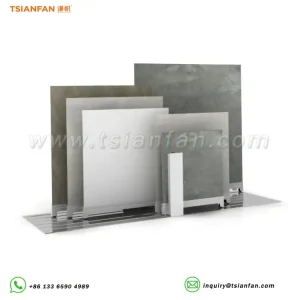 ceramic tile display stand with 6 sliding guides