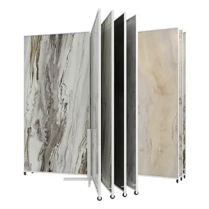 tile sliding display stand for large floor panels-ct636