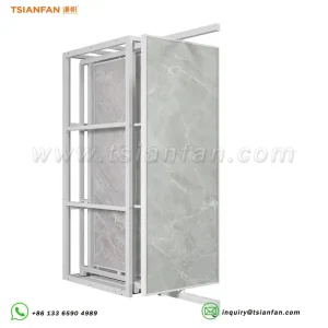 rotatable quartz stone display stand push pull display rack-CT911