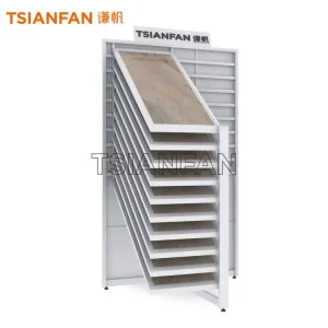black reclining tile sample display shelf,12 layers-cx2006