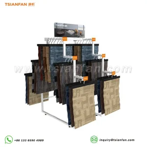 carpet sample simple display rack exhibition hall design ideas-DL023