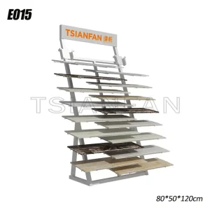 Waterfall display stand floor tile custom floor display stand design-E015