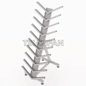 hexagonal ceramic tile sample metal display rack-e040
