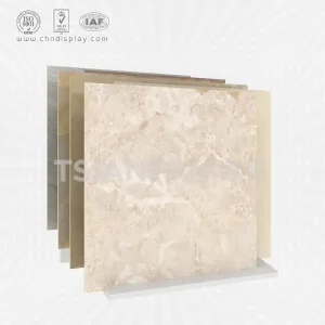 hot sale floor-standing 30° tilt-type simple tile display rack e2036