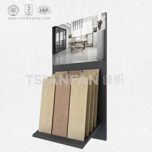 hot selling tile steel material landing medium type plug-in type simple display rack e2129