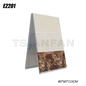 Upright board tile floor display stand showroom display ideas-E2201