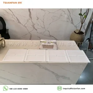 Cardboard sample booklet four-fold new style folding promotional quartz stone